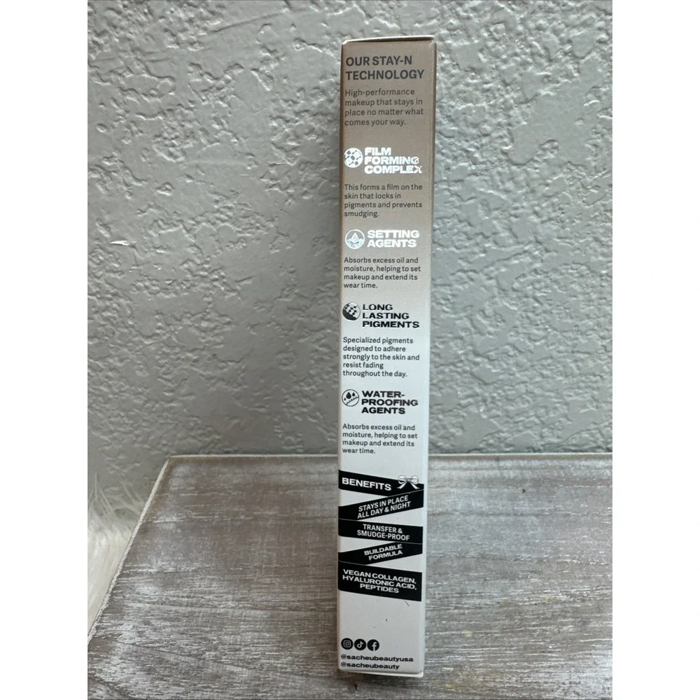 $10 🌙 Sacheu Stay-N All Day Liquid Contour 01 Giving Sas Light Cool FULL SZ NEW